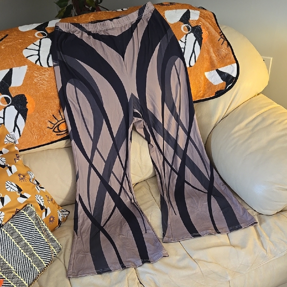 Stylish Black and Brown Women's Pants   PRE LOVED  🖤     SIZE 1X